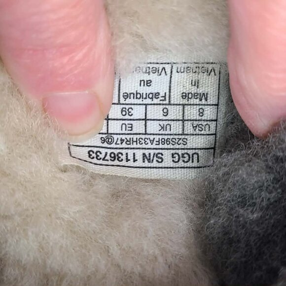 UGG Tasman slippers in Olive Green Suede & Shearling size 8 - Picture 6 of 11